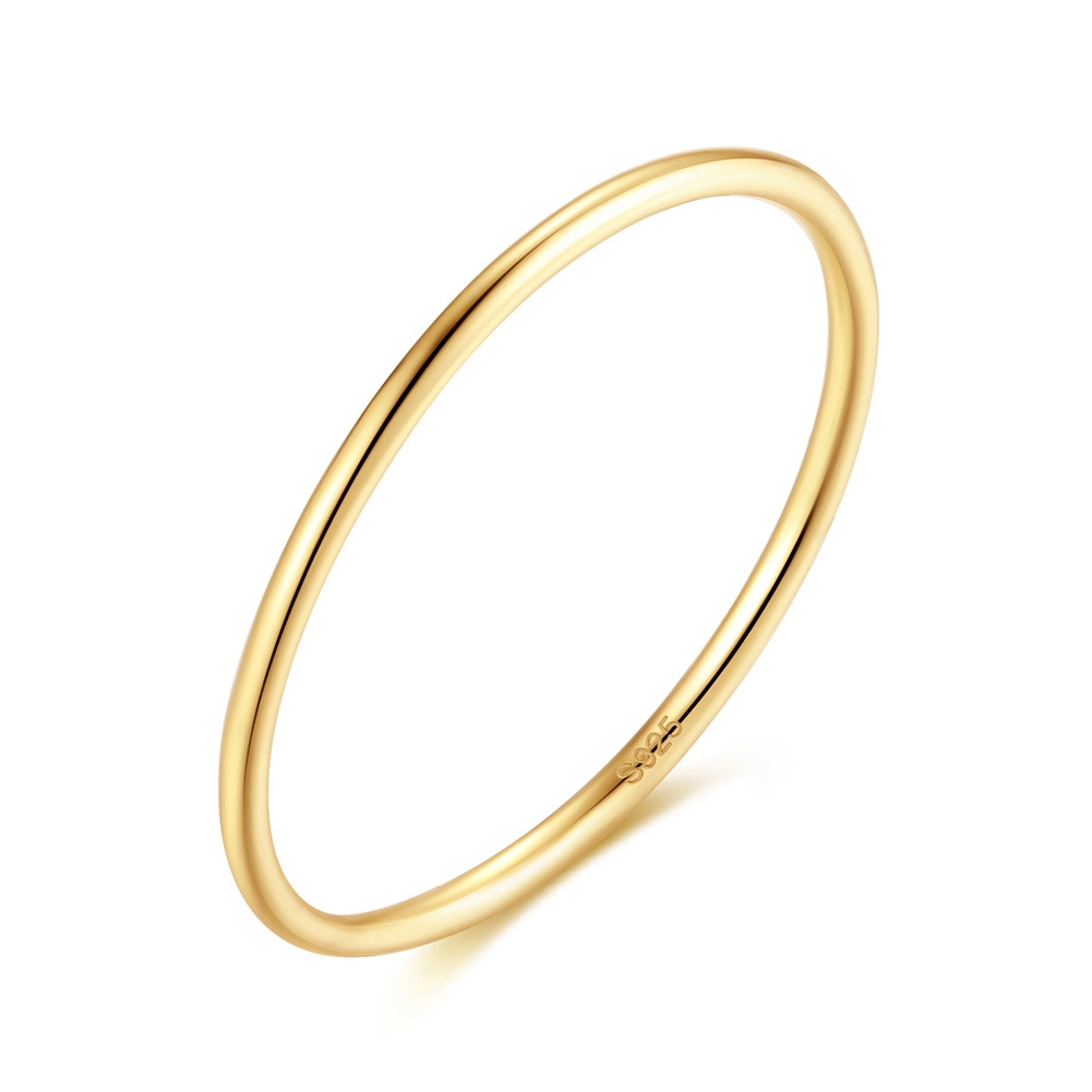 Inele - Inel din Argint Simplicity Band Golden
