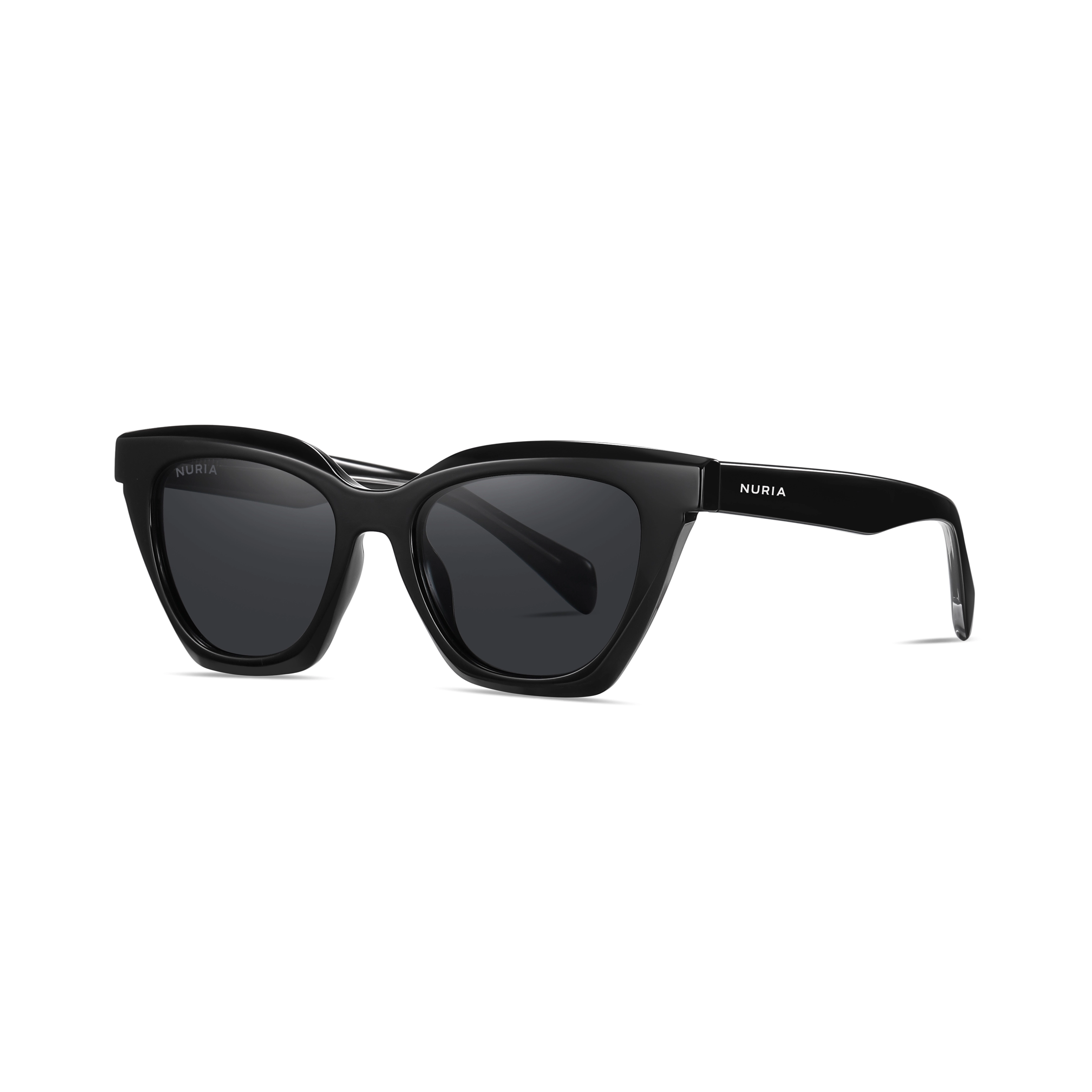 Ochelari de Soare - Ochelari de Soare NURIA cu Ramă Cat-Eye Nocturnal Grace Black