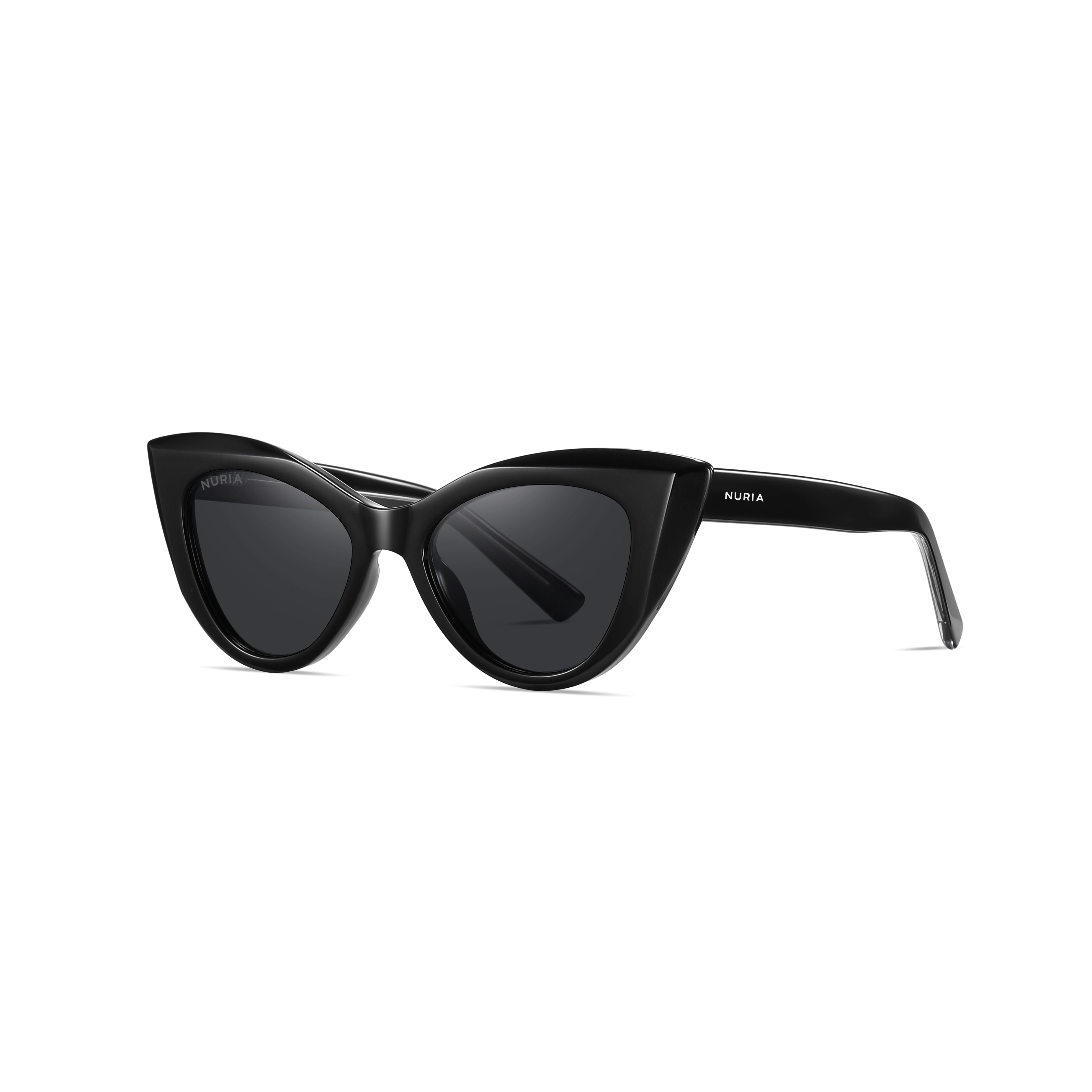 Ochelari de Soare - Ochelari de Soare NURIA cu Ramă Cat-Eye Twilight Allure Black