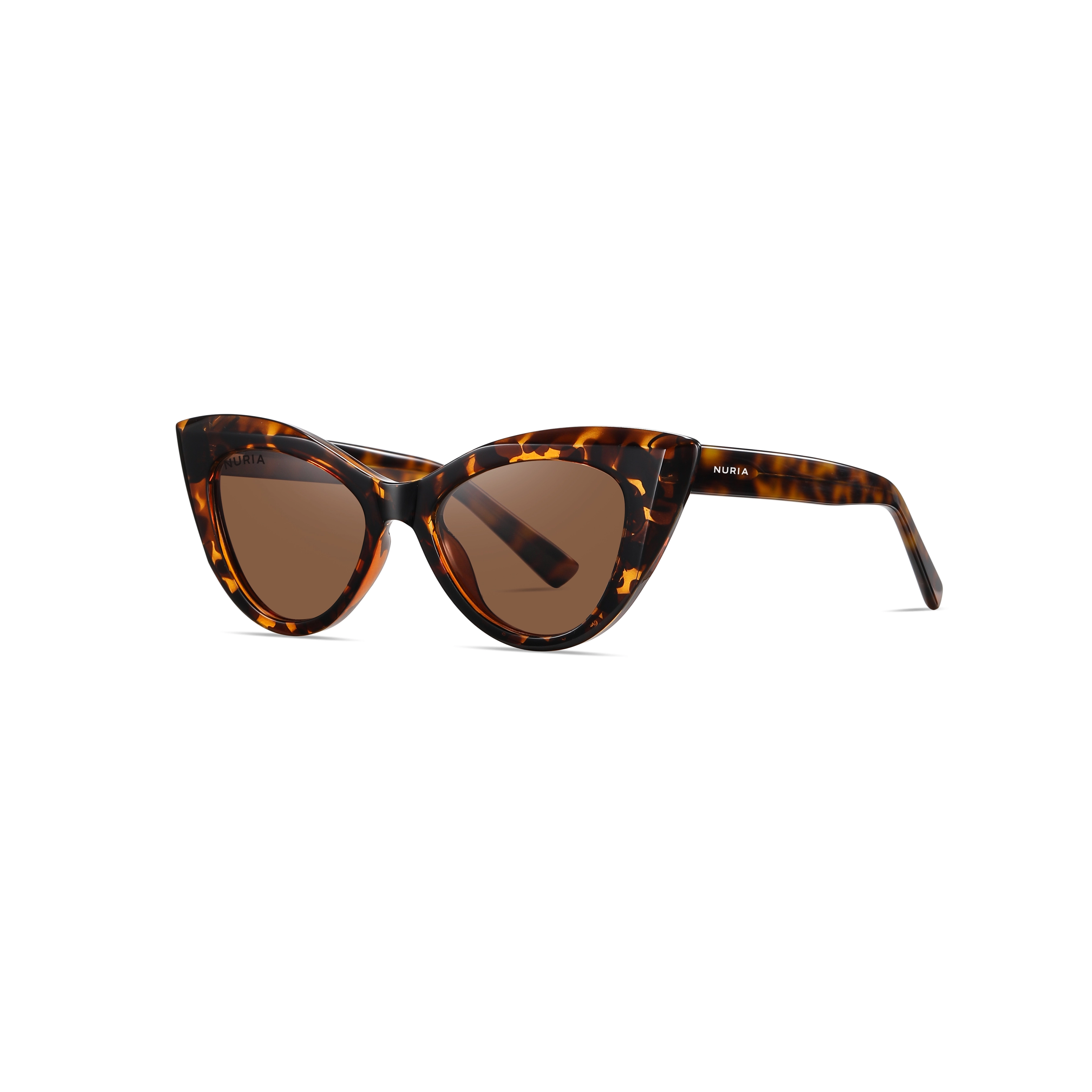Ochelari de Soare - Ochelari de Soare NURIA cu Ramă Cat-Eye Twilight Allure Brown Tortoise