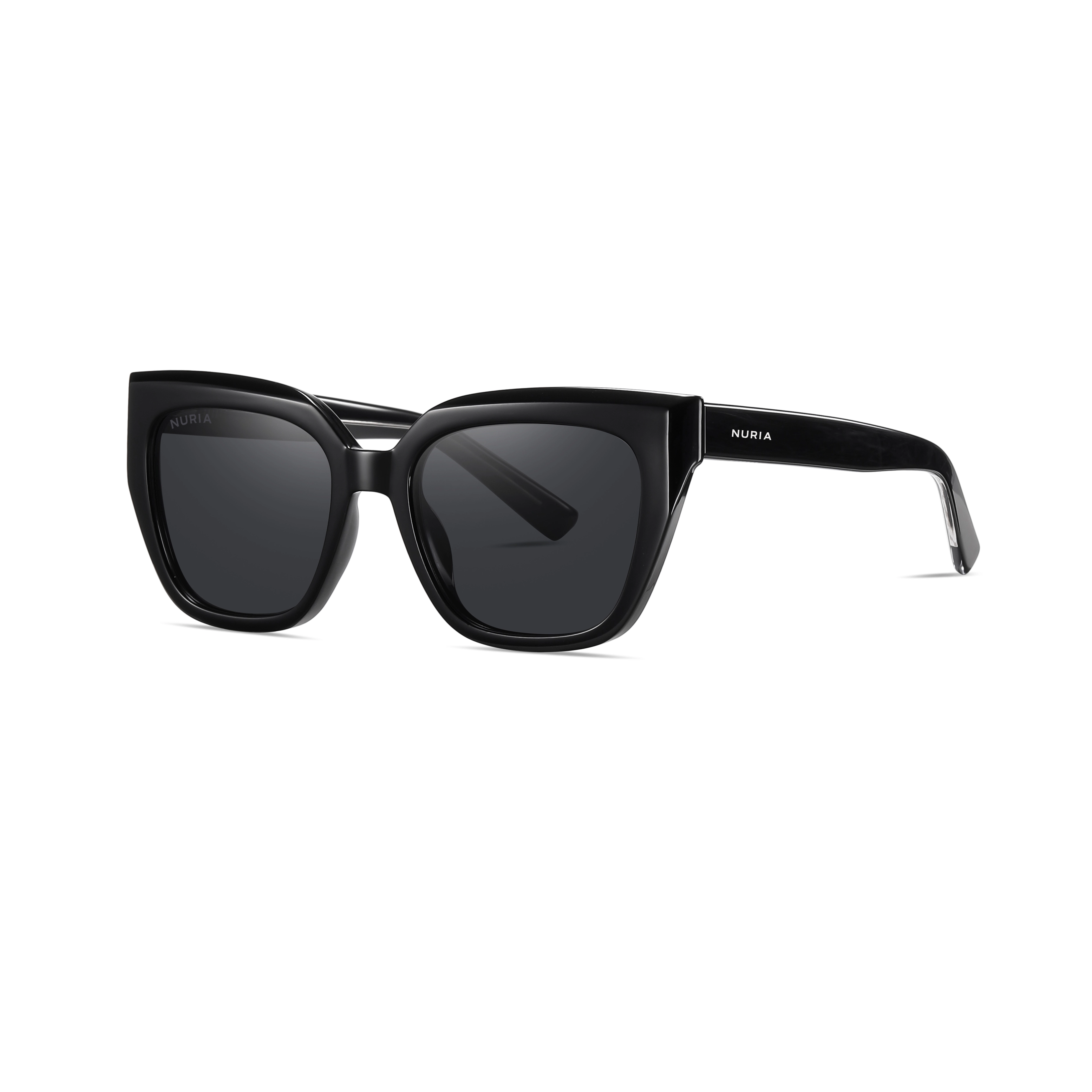 Ochelari Femei - Ochelari de Soare NURIA cu Ramă Pătrată Stellar Edge Black
