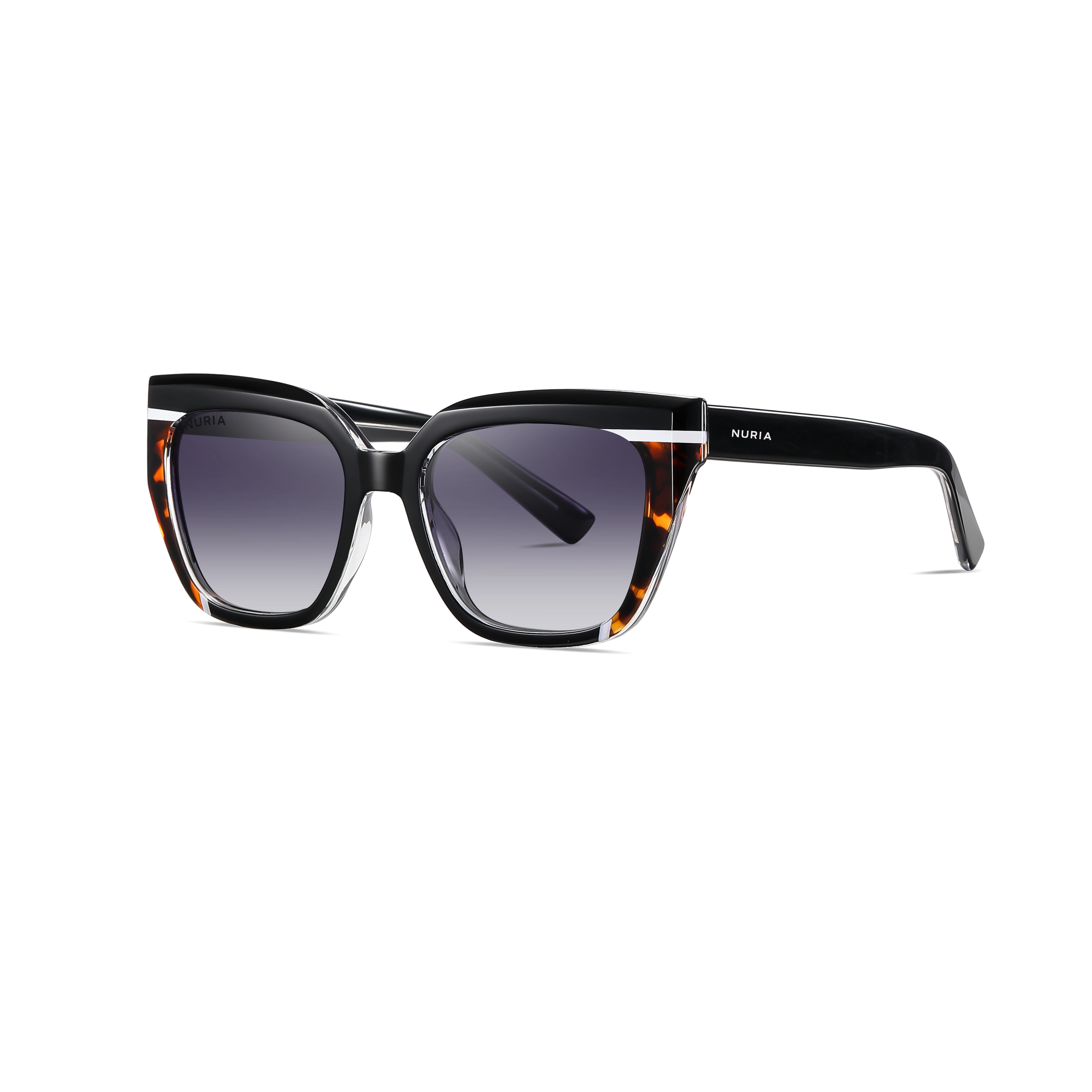 Ochelari Femei - Ochelari de Soare NURIA cu Ramă Pătrată Stellar Edge Black Tortoise