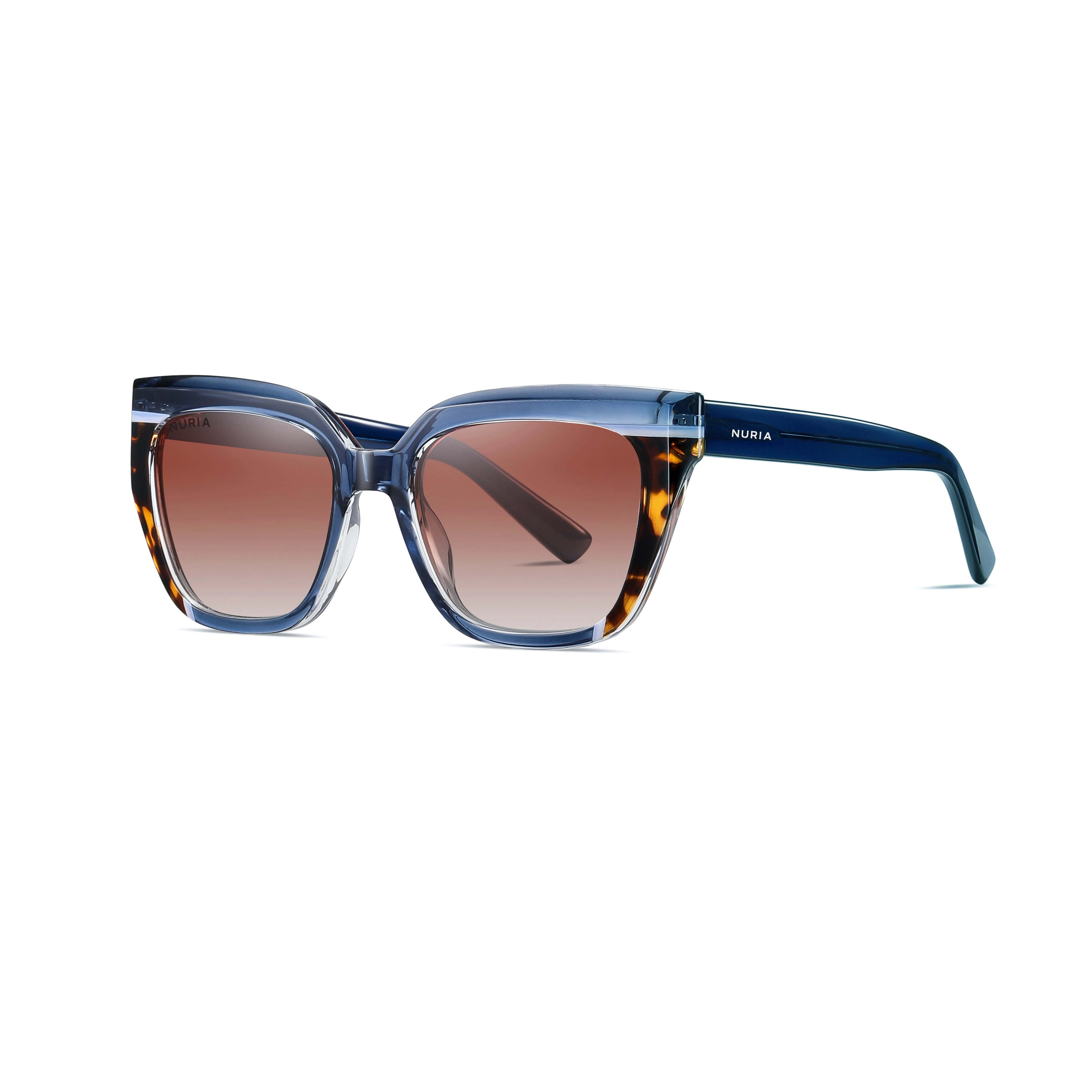 Ochelari Femei - Ochelari de Soare NURIA cu Ramă Pătrată Stellar Edge Blue Tortoise