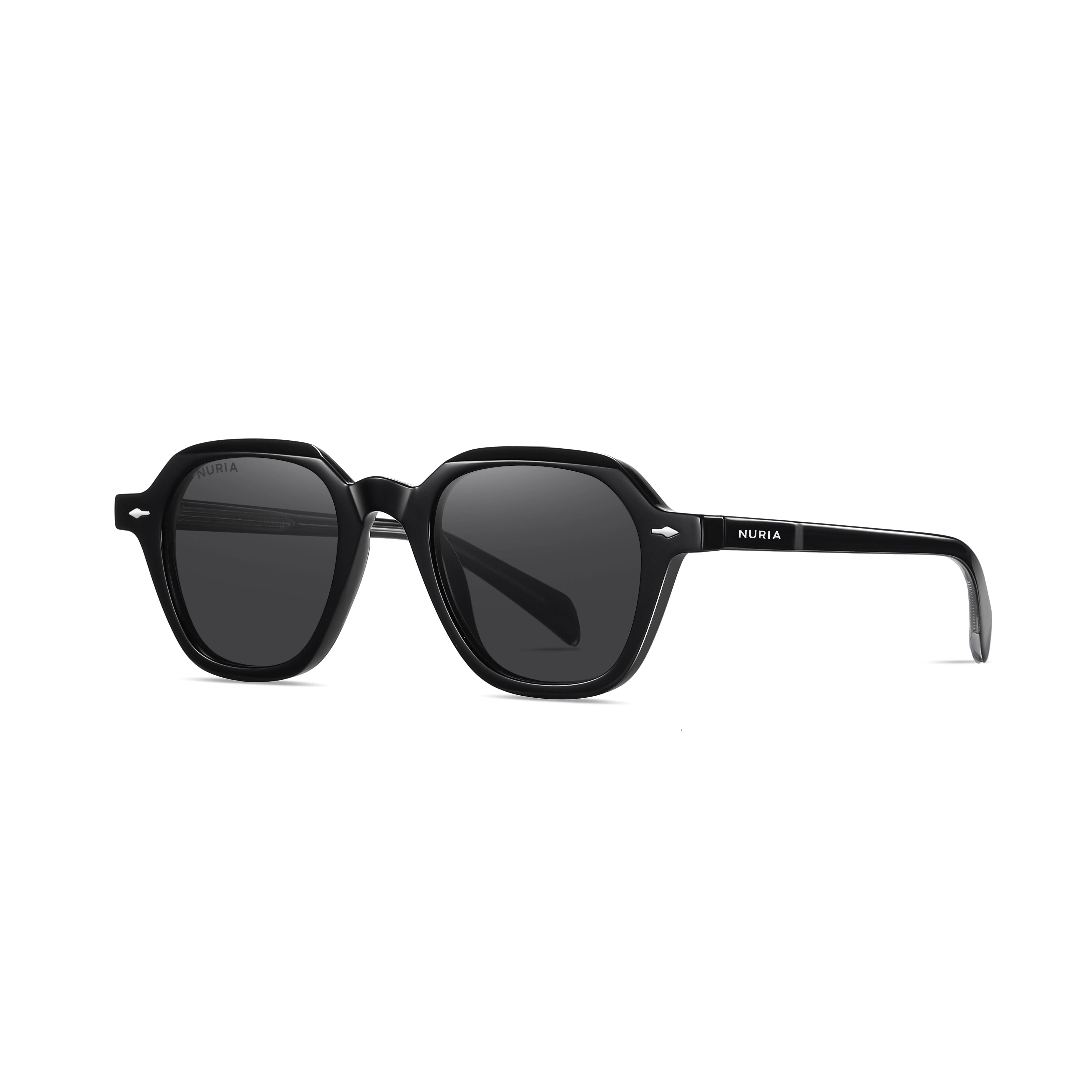 Ochelari Femei - Ochelari de Soare NURIA cu Ramă Rotundă Eclipse Radiance Black