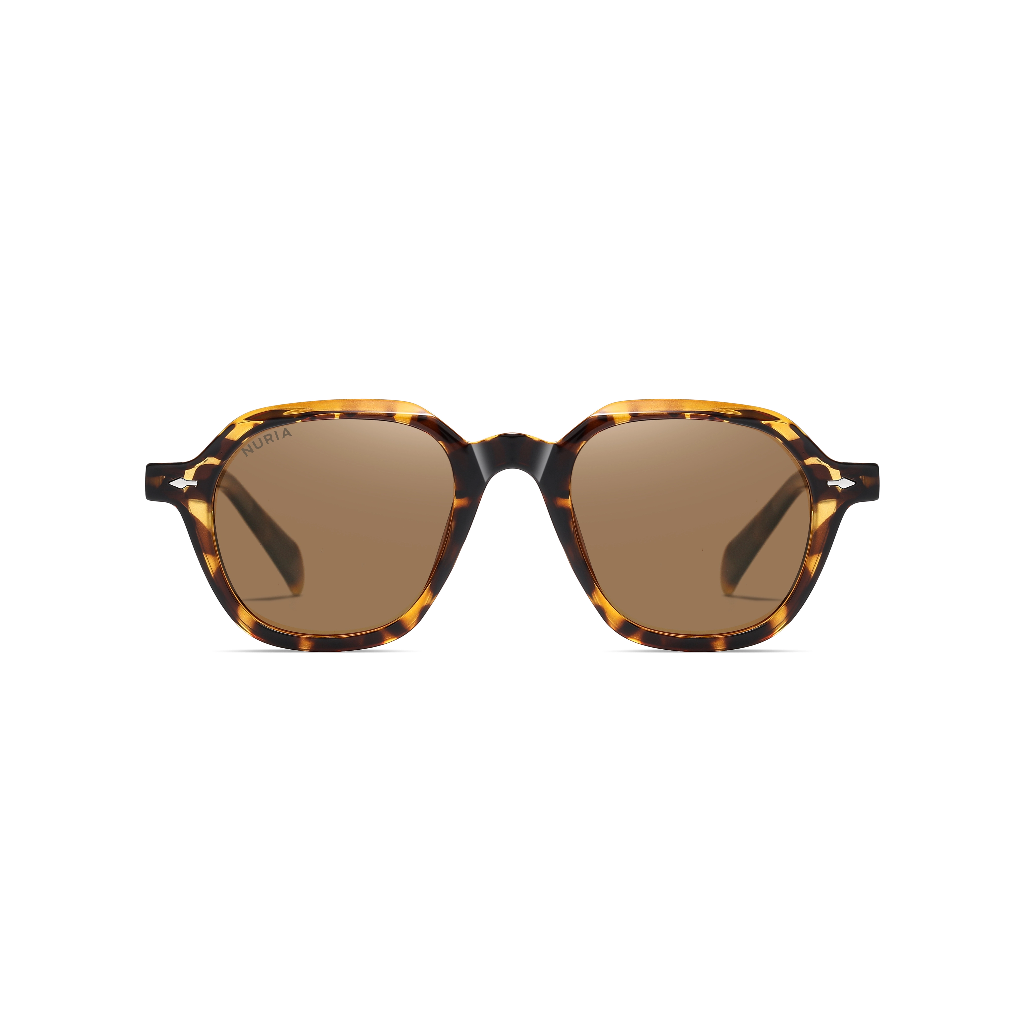Ochelari de Soare - Ochelari de Soare NURIA cu Ramă Rotundă Eclipse Radiance Brown Tortoise