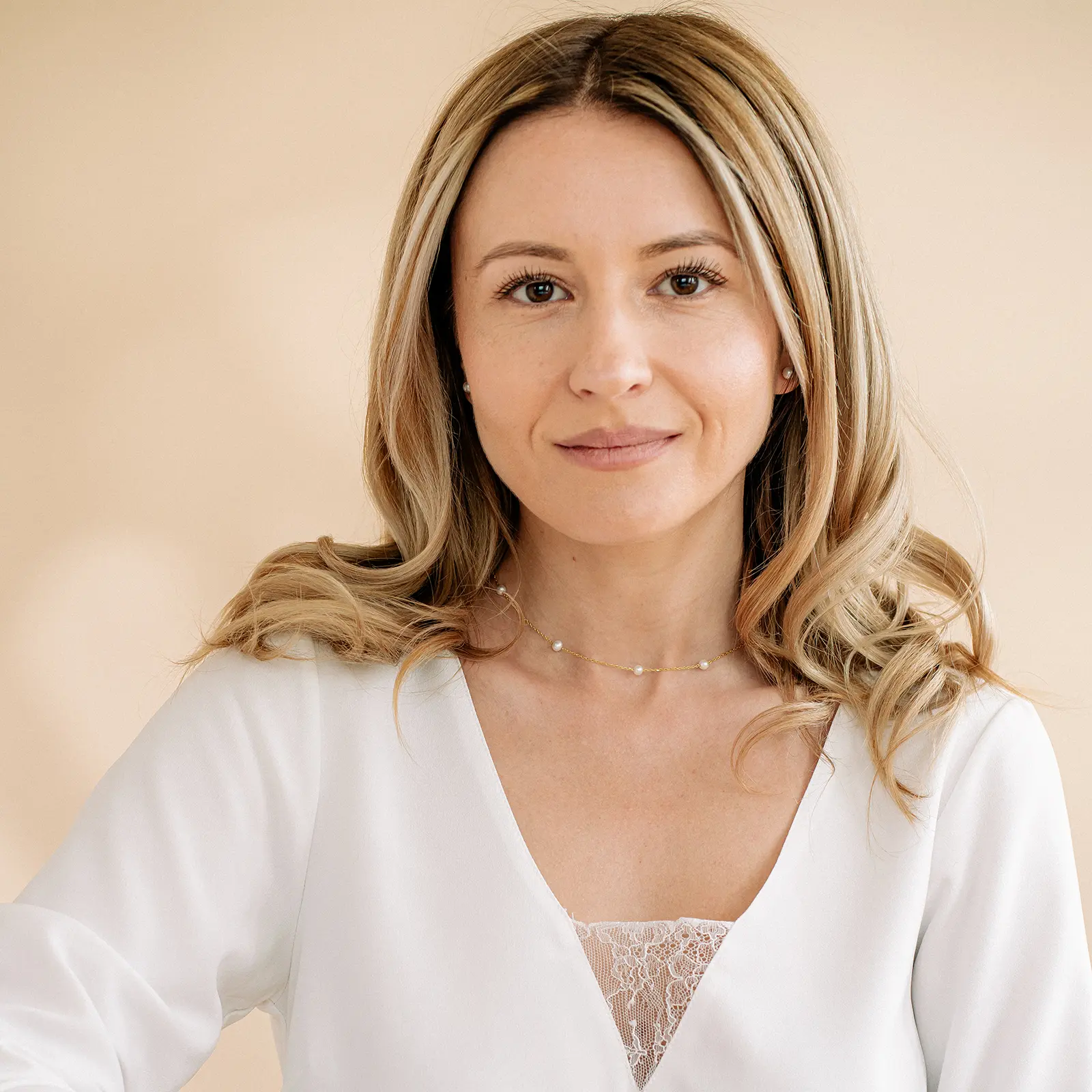 Seturi bijuterii din argint - Set Colier și Brățară argint cu perle naturale de cultură small silver. Perola Collection