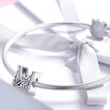 Talismane din argint - Talisman din argint Fairytale Litera M