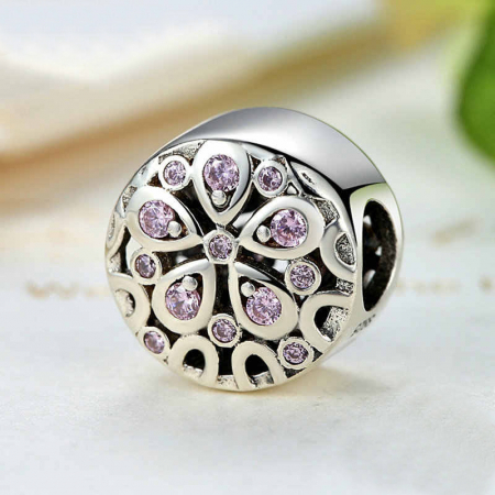 Talismane din argint - Talisman din argint Pink Lotus