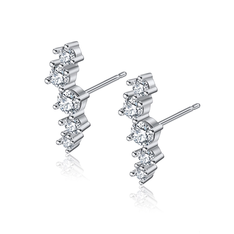 Cercei din Argint Sparkling Cluster Silver