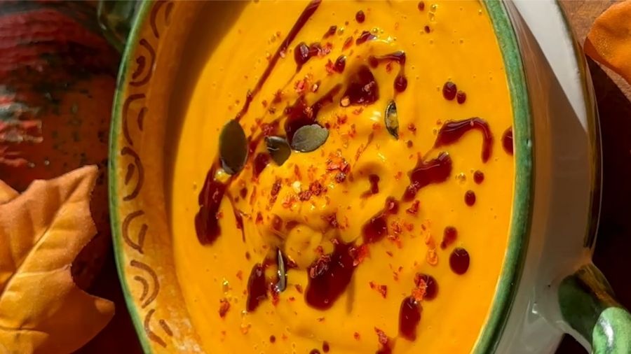 Supă de dovleac copt