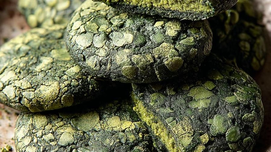 Biscuiți „Superhero” cu spirulină (nutritivi, vegani, fără gluten)