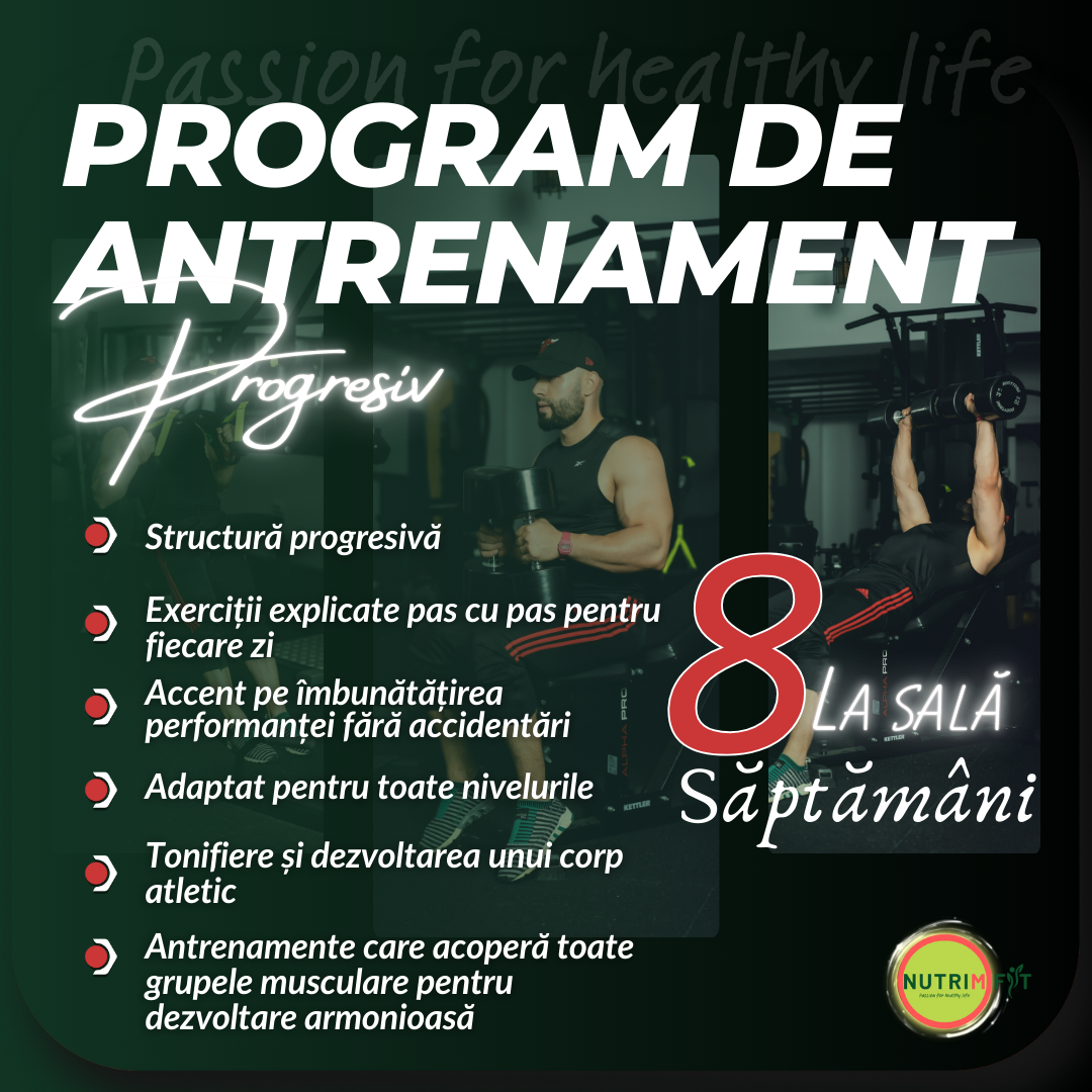 Program de antrenament in sala pentru barbati 8 saptamani STANDARD PROGRESIV [1]