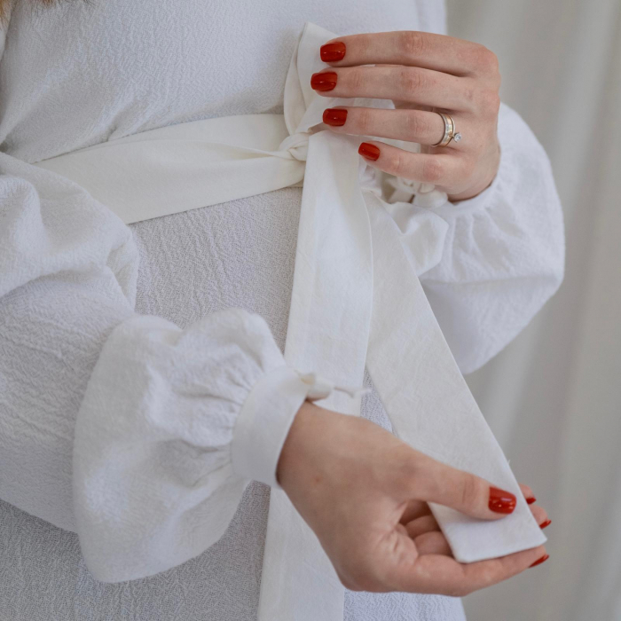 Brâu din Bumbac Alb Natural – Elegant și Versatil [2]