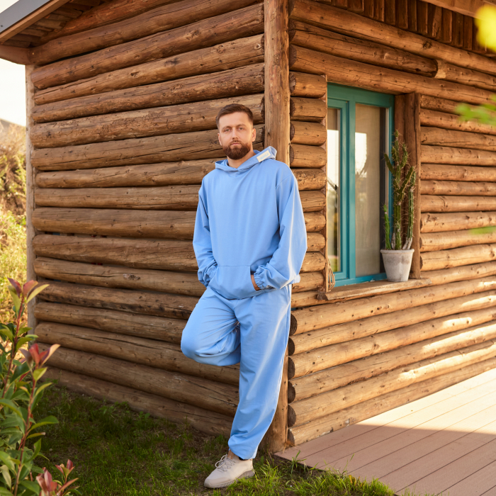 Pantaloni Unisex din Bumbac cu Talie Elastică și Buzunare [3]