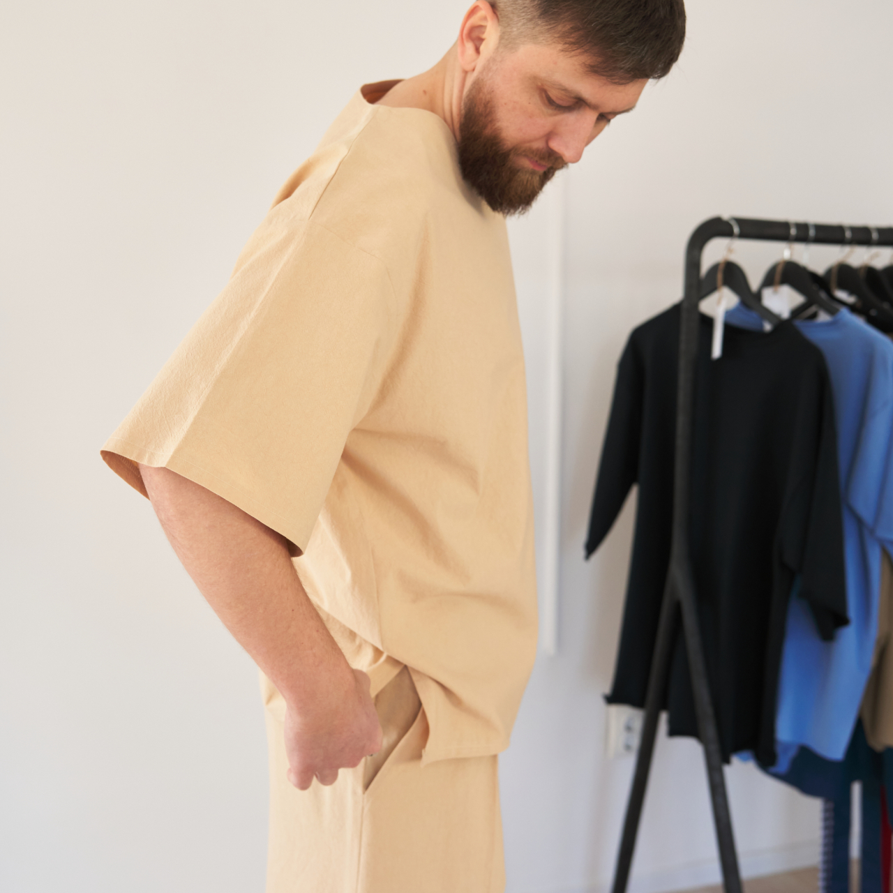 Set tricou și pantaloni lungi din bumbac natural – lejer și confortabil, disponibil în mai multe culori [2]