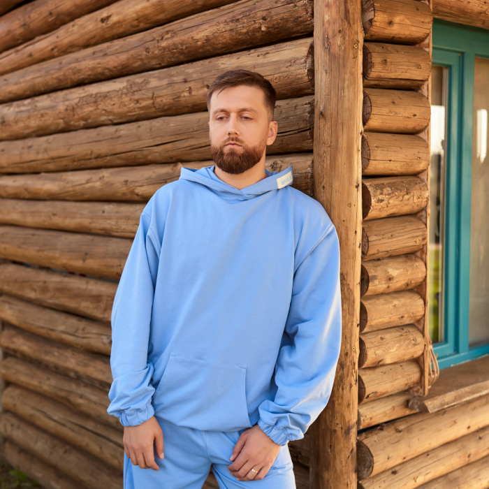 Set unisex din bumbac cu hanorac și pantaloni lungi [3]
