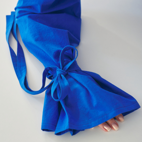 Bluze rafinate - Bluză din bumbac 100% cu mâneci voluminoase și șnur încorporat – Confort & Eleganță