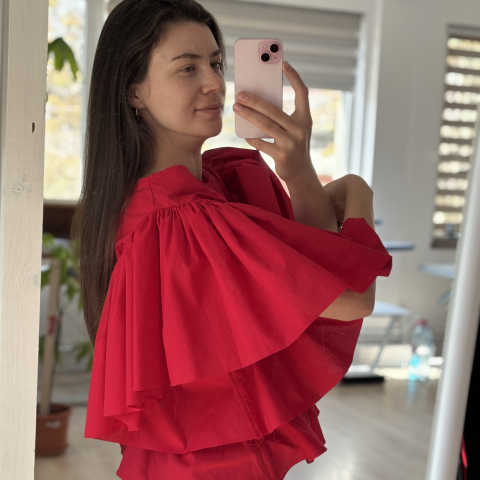 Bluze rafinate - Bluza bumbac Lalea