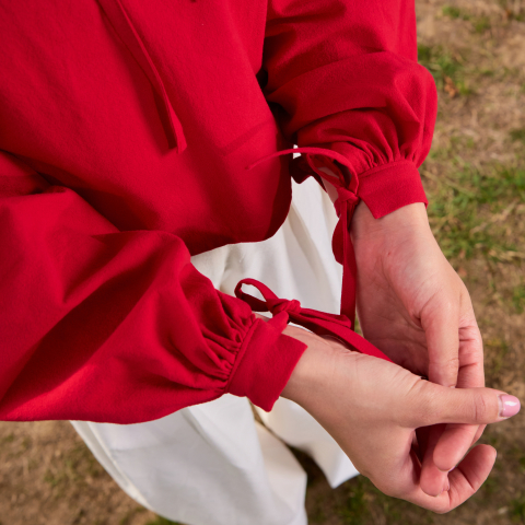 Bluza bumbac rosu Dariana [5]