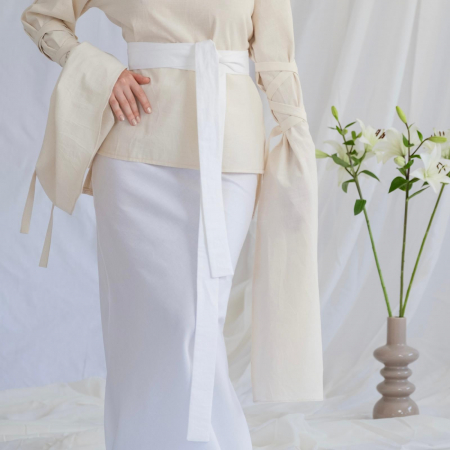 Brâu din Bumbac Alb Natural – Elegant și Versatil [2]