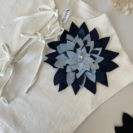 Broșă Eco-Friendly din Denim – Realizată Manual [1]