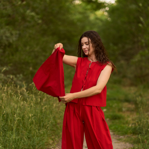 Esarfe - Esarfa triunghiulara din bumbac – accesoriu pentru par, gat sau geanta