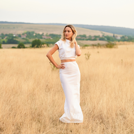 Femei - Fustă Simplă Maxi Elegantă