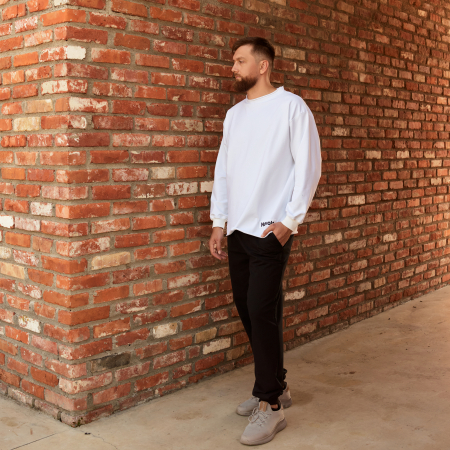 Unisex - Pantaloni Unisex din Bumbac Natural cu Elastic și Buzunare