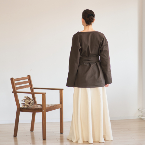 Pardesiu din bumbac cu cordon ajustabil – Design minimalist și elegant [2]