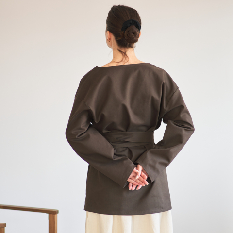 Pardesiu din bumbac cu cordon ajustabil – Design minimalist și elegant [6]