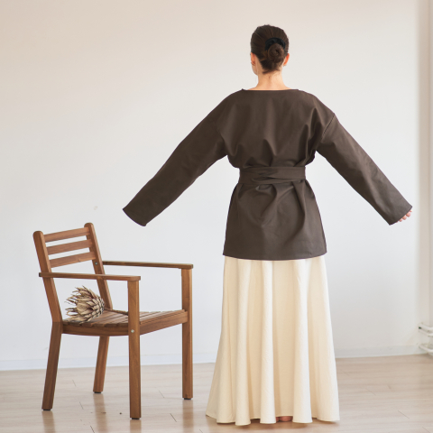 Pardesiu din bumbac cu cordon ajustabil – Design minimalist și elegant [8]