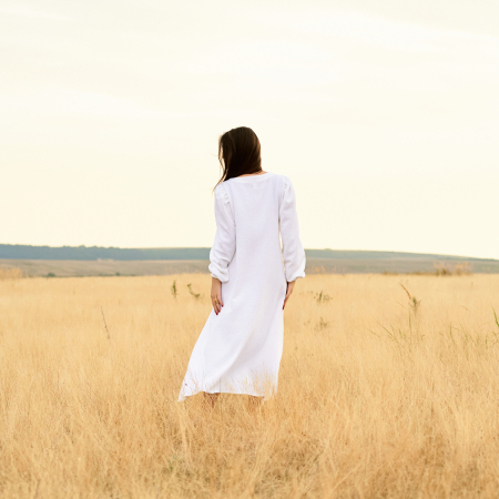 Rochie oversize din bumbac-design lejer și confortabil [2]