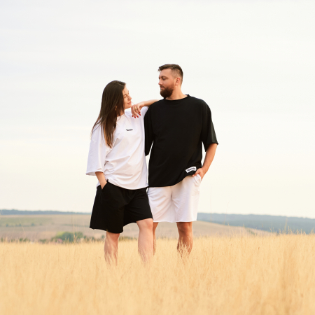 Unisex - Set Unisex din Bumbac – Tricou și Pantaloni Scurți