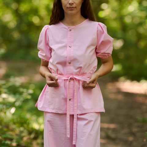 Topuri delicate - Top bumbac Rose