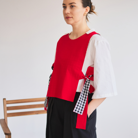 Topuri delicate - Vestă Multifuncțională din Bumbac