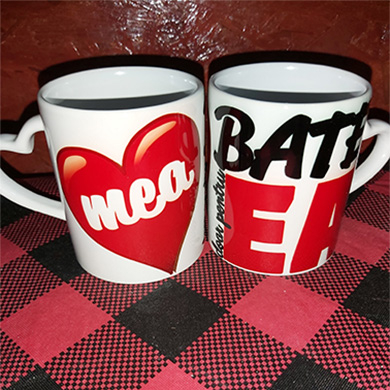 CADOURI PERSONALIZATE - Cana personalizata - interior alb