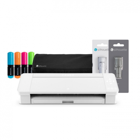 KITURI - Silhouette Cameo 4 Alb + Pachet Promotional