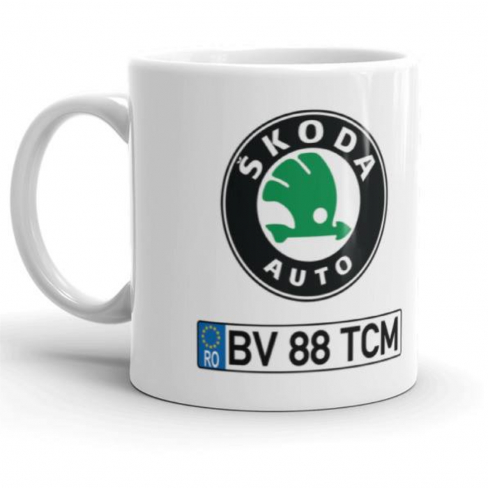 Cana Personalizata cu Numarul Auto [2]