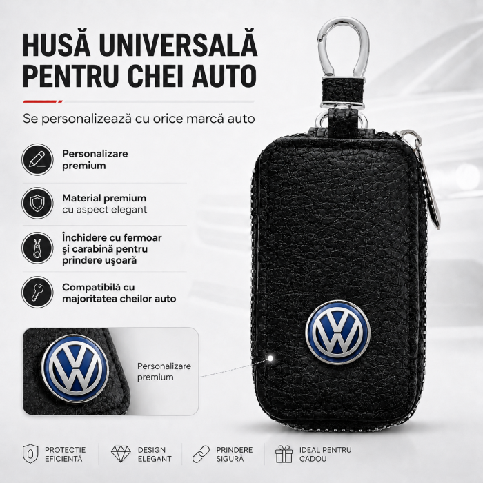 Husă universală pentru chei auto personalizată cu sigla auto [2]