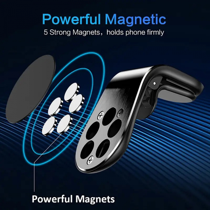 Suport auto magnetic pentru grila de ventilatie [4]