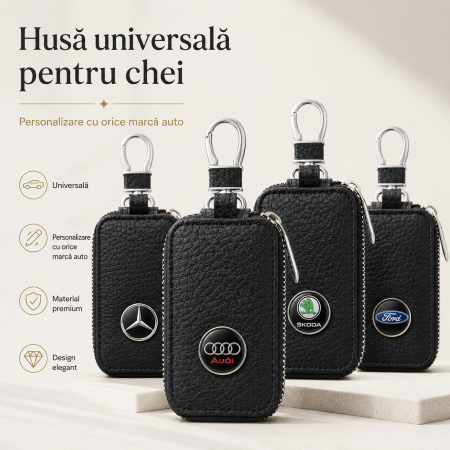 Husă universală pentru chei auto personalizată cu sigla auto [2]