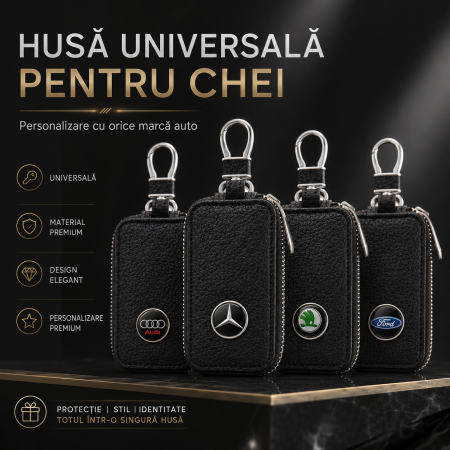 Accesorii Auto - Husă universală pentru chei auto personalizată cu sigla auto