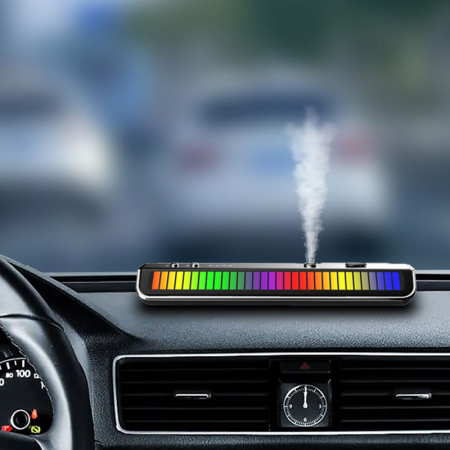 Odorizant Auto Inteligent 3 in 1 cu LED Reactiv la Muzica si Numar Telefon [4]