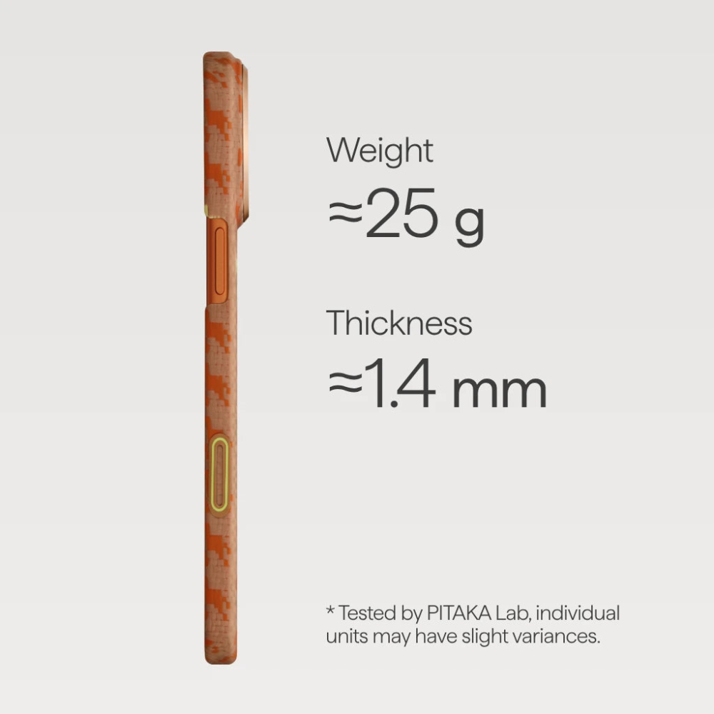 Pitaka Ultra-Slim Case for  iPhone 17 Pro Max Amber [3]