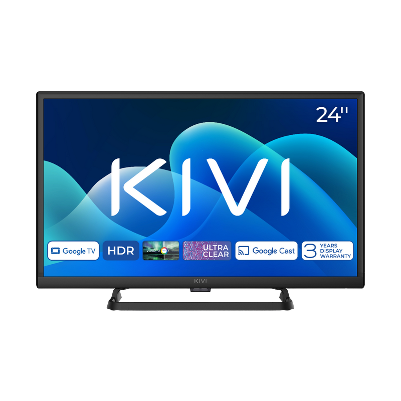 Tелевизор KIVI 24" LED SMART TV 24H710QB 1366x768 HD Google TV Чёрный (24'' MVA, DLED 1368x768 HD Ready, SMART TV (Google TV), Google Chromecast, Google Home, Game Mode, 3x HDMI, 2x USB, Headphone jack 3.5 mm, WiFi, Bluetooth 5.0, DVB-T/T2/C, OSD Language: ENG, RU, RO, Sound by JVC, Speakers 2x5W Dolby Audio, VESA 100x100, 2.7 Kg) [2]