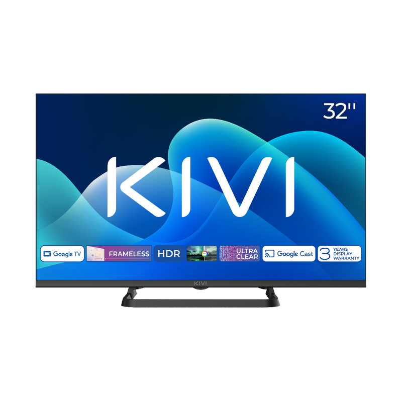 Televizor KIVI 32" LED SMART TV 32H710QB 1366x768 HD Google TV Negru (32'' MVA, DLED 1368x768 HD Ready, SMART TV (Google TV), 3x HDMI, 2x USB, Headphone jack 3.5 mm, WiFi, DVB-T/T2/C, OSD Language: ENG, RU, RO, Sound by JVC, Speakers 2x8W Dolby Audio, Bluetooth Smart remote control RC40 with Voice control, VESA 200x100, 4.2 Kg) [8]