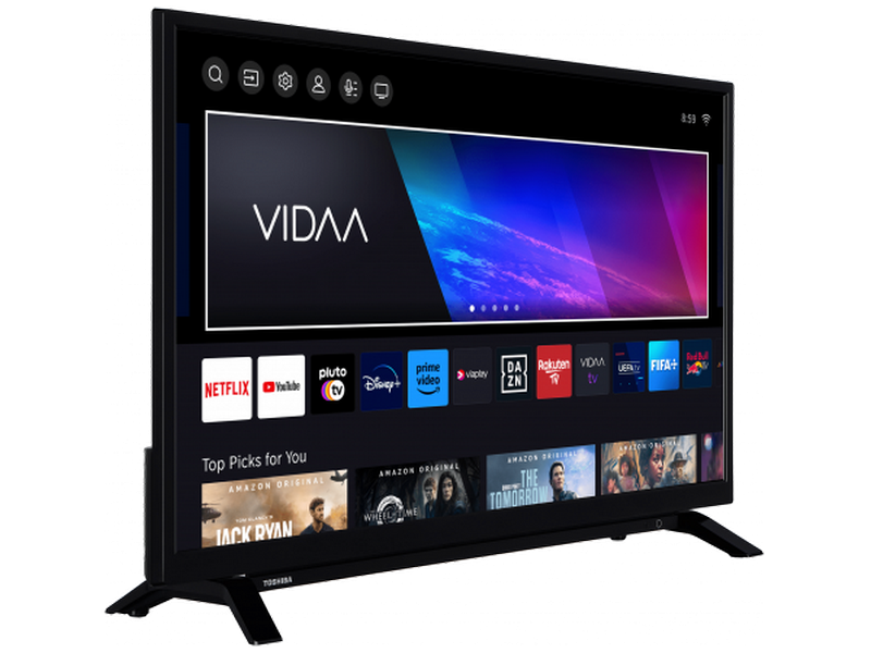 Televizor TOSHIBA 32" LED SMART TV 32LV2463DG 1920x1080 FHD VIDAA OS Negru (32" DLED, Black, 1920x1080 FHD, SMART TV (VIDAA OS), 2 HDMI, 1 USB, DVB-T/T2/C/S2, OSD Language: ENG, RO, RU, Dolby Audio MS12 Speakers 2x6W, VESA 75x75, 4.4Kg ) [2]