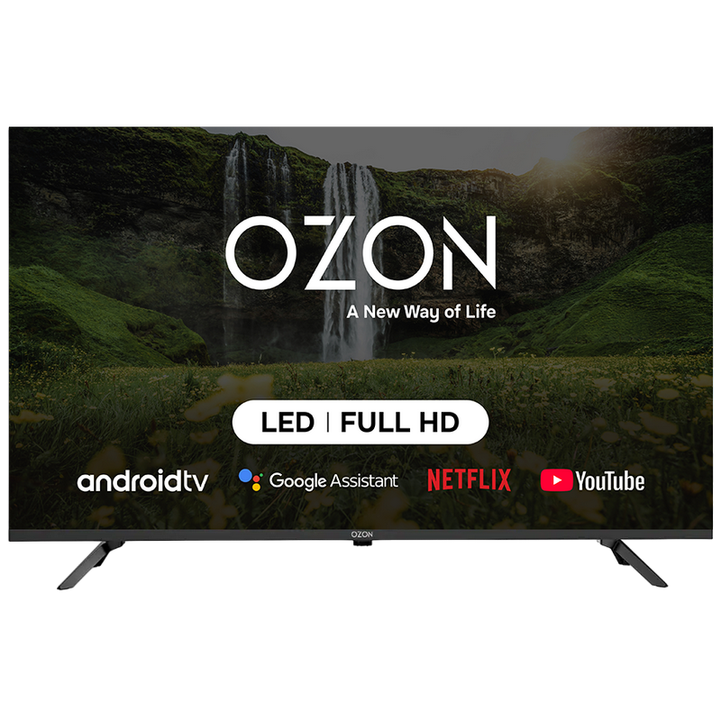 Televizor OZON 40" LED SMART TV H40S7000R 1920x1080 FHD Android TV Negru (40' MVA, 1920x1080 FHD, SMART TV (Google Android TV), Google Assistant, Google Chromecast, WiFi, 3x HDMI, 2x USB, Bluetooth, DVB-T/T2/C, Sound by JVC, Speakers 2x8W Dolby Audio, OSD Language: ENG, RU, RO, VESA 200x200, 6.2 Kg) [2]