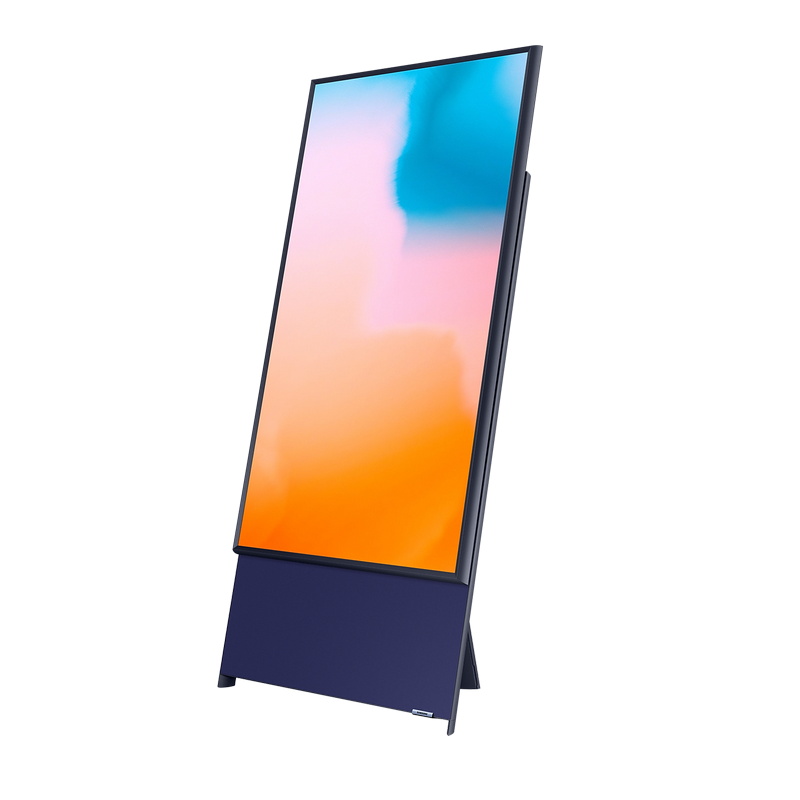 Televizor Samsung 43" LED SMART TV QE43LS05BAUXUA The Sero QLED 4K 3840x2160 Tizen OS Negru (43" Black, QLED Flat 3840x2160 4K UHD, SMART TV (Tizen 7.0 OS), 4 HDMI, 2 USB, DVB-T/T2/C/S2, OSD Language: ENG, RO, RU Speakers 20W (10 W x 2), QLED Smart remote control, VESA 200x200,8.9Kg) [8]