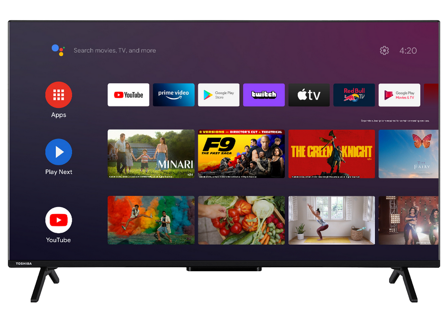 Televizor TOSHIBA 43" LED SMART TV 43QA2363DG QLED 4K 3840x2160 Android TV Negru (43" QLED Display, Black, 3840x2160 UHD, SMART TV (Android TV 11), 3 HDMI, 2 USB, Dolby Vision, DVB-T/T2/C/S2, Optical input, Headphone jack 3.5 mm, OSD Language: ENG, RO, RU, Speakers 2x10W, VESA 100x100, 8.3 Kg) [3]